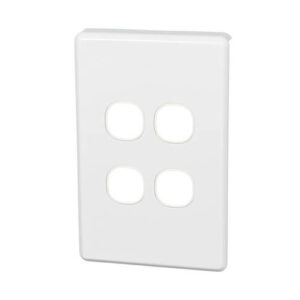 CLIPSAL C2034VH-WE | 4 GANG GRID AND SURROUND CLASSIC SERIES WHITE