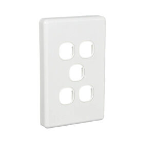 CLIPSAL C2035VH-WE | 5 GANG GRID AND SURROUND CLASSIC SERIES WHITE