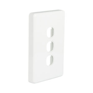 NLS 30603 | 3 GANG SWITCH PLATE ONLY ‘ CLASSIC’ STYLE ‘ WHITE