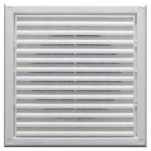 GRILLE, FIXED, WHITE, 100MM