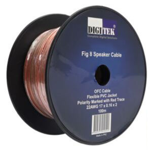 Digitek 2 core speaker cable 22AWG 17 x 0.16 x 2 100m