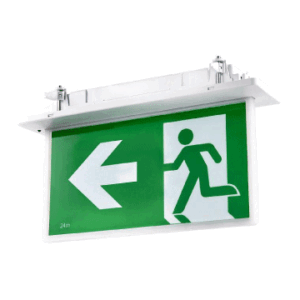 3A RECESSED BLADE LED EXIT