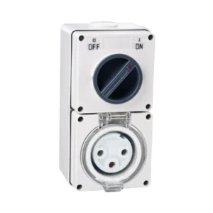 NLS 3 ROUND PIN 20AMP COMBINATION SWITCHED SOCKET IP66 30534NLS