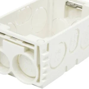 RECESSED MOUNTING BLOCK WHITE